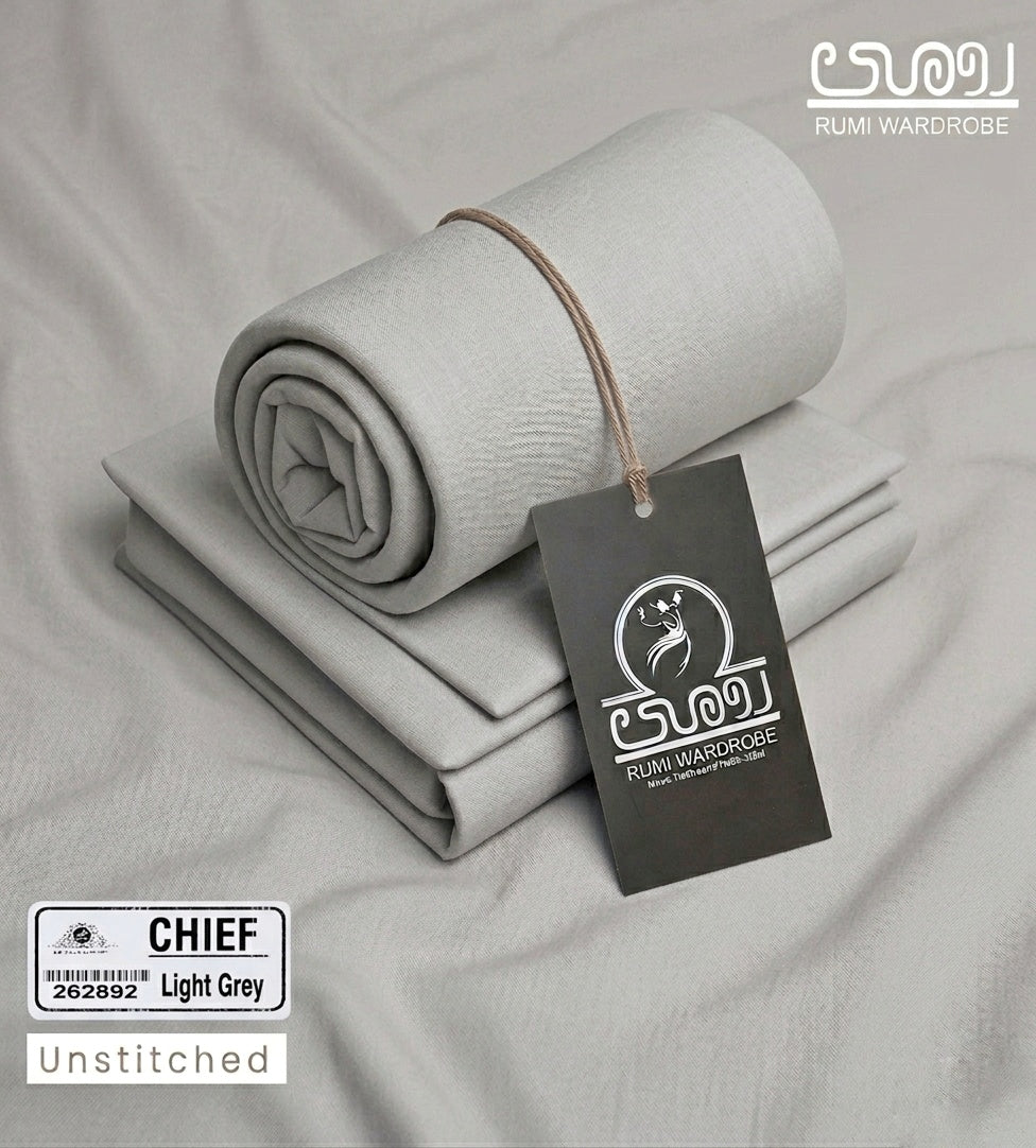 Chief Light Grey – Elite Unstitched Executive Fabric
