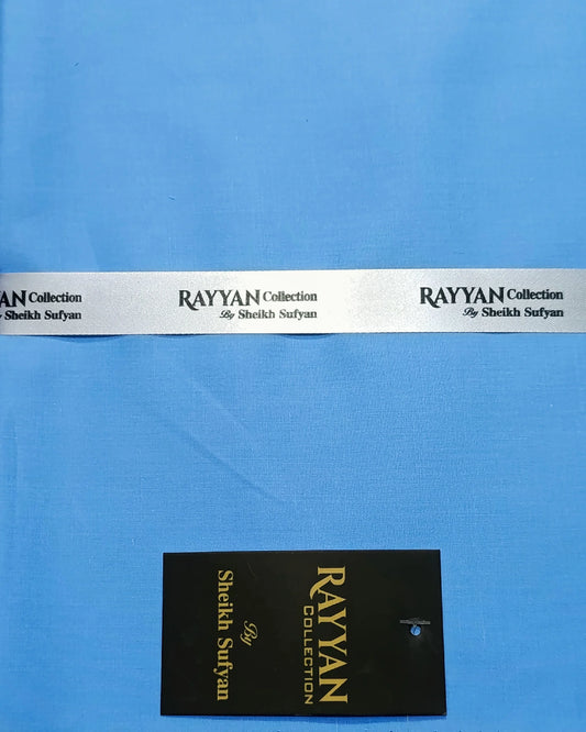 Sky Blue Pima Cotton Unstitched Suit for Men – Premium Summer Collection Pakistan