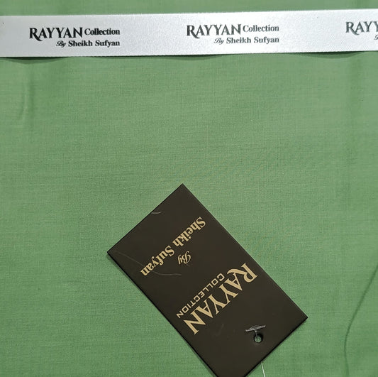 Sage Green Pima Cotton Unstitched Suit for Men – Summer Collection Pakistan