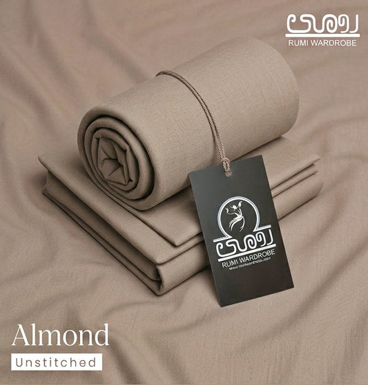 Almond Bliss – Premium Unstitched Wash-and-Wear Fabric