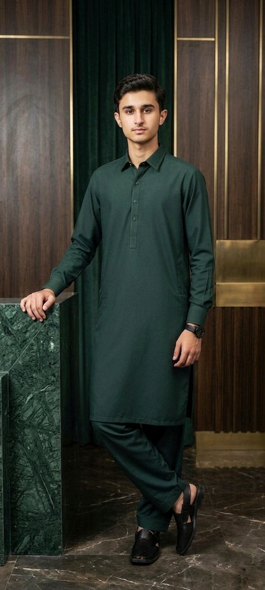 Emerald Forest – Premium Unstitched Wash & Wear
